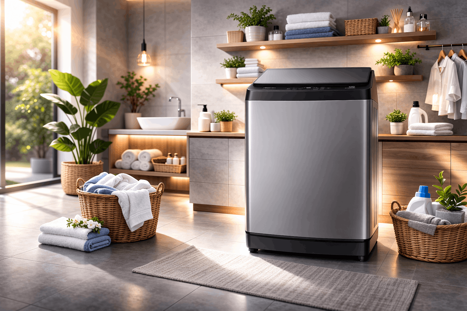 Lave linge Top HISENSE WT3K1123UT 11kg - Dark Silver